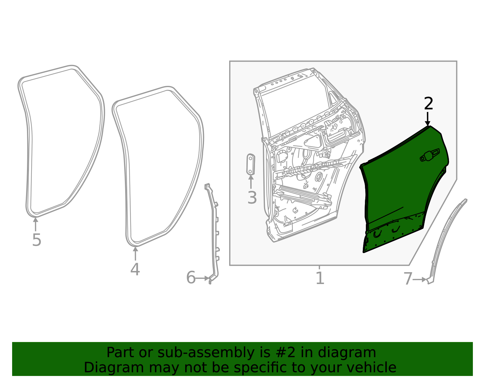2025 Cadillac OPTIQ Outer Panel 85115566 GM | GMPartsDirect.com