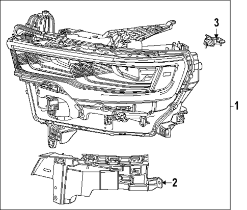 Headlamp Components for 2025 Ram 1500 #0
