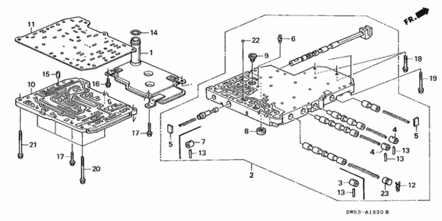 AT Main Valve Body (V6) for 1998 Acura TL #0