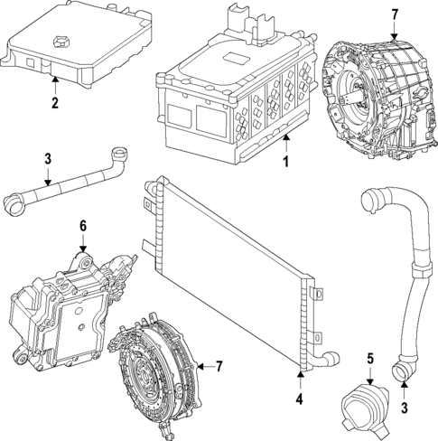 Hybrid Components for 2022 Mercedes-Benz GLS 63 AMG&reg; #0