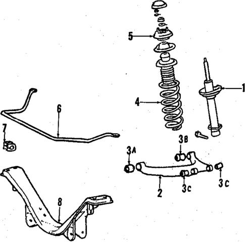Rear Suspension for 1989 Mitsubishi Starion #0