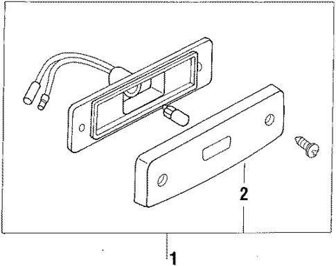 Side Marker Lamps for 1986 Isuzu I-Mark #1