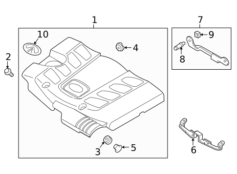 Engine Appearance Cover for 2018 INFINITI QX80 #0