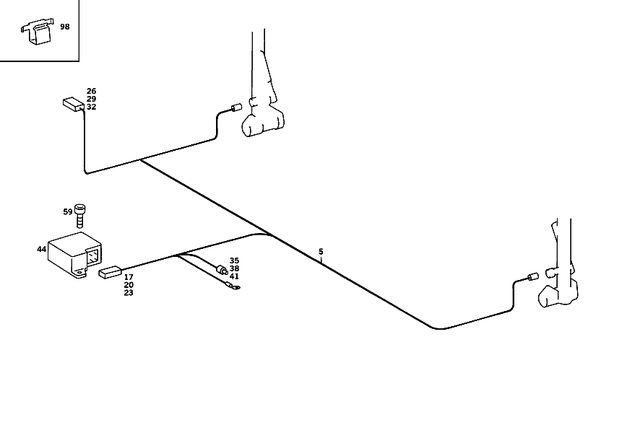 95451628 - Electrical System: Receptacle Housing for Mercedes-Benz Image image