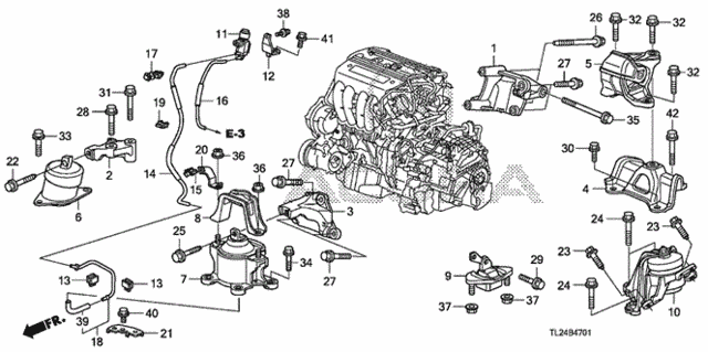 Engine Mounts (AT) for 2012 Acura TSX #0