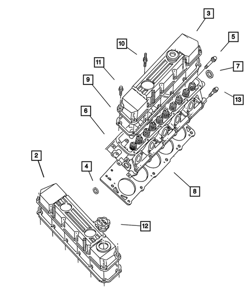 Cylinder Head for 2001 Dodge Ram 2500 #0