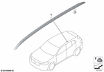 51137441652 - Retrofitting / Conversion / Accessories: Roof Railing, Right for BMW Image