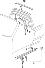 1H3853374BY01 - Body: Sill Plate for Volkswagen: Cabrio Image