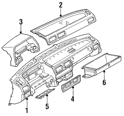Instrument Panel for 1985 Nissan Sentra #0