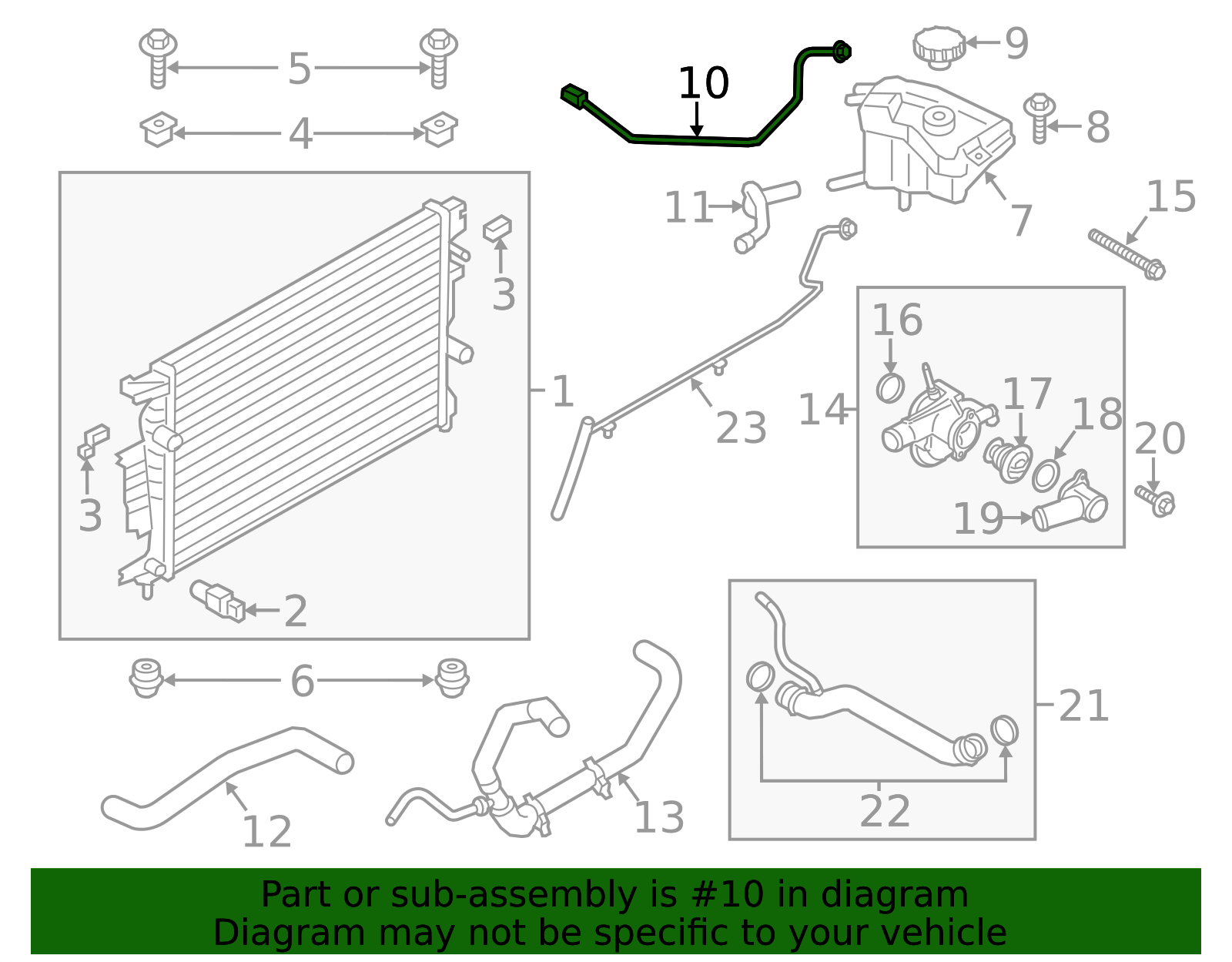 DP5Z-8075-A - Overflow Hose 2013-2016 Lincoln MKZ | Ford Parts Direct