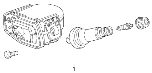 Tire Pressure Monitor Components for 2023 Chevrolet Colorado #0