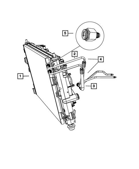 Transmission Oil Cooler, and Lines for 2011 Chrysler 200 #0