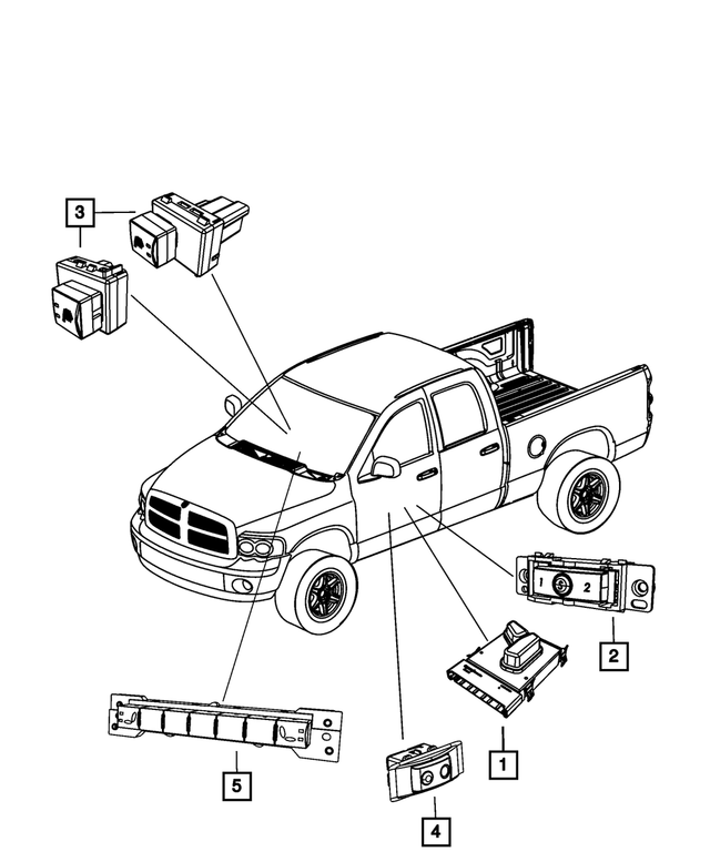 4602777AB - Electrical: Memory Selector Switch for Mopar Image image