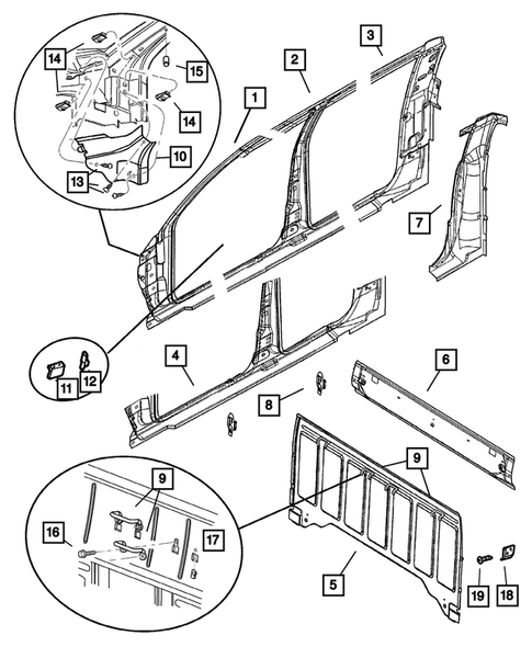 Aperture Panel for 2001 Dodge Dakota #2