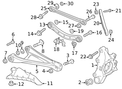 Rear Suspension for 2017 Porsche Cayenne #1