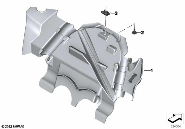 46637685182 - Frame and Mounting Parts: Heat Shield -  for BMW-Motorrad Image