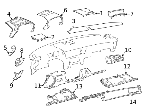 Instrument Panel Components for 2022 Lexus LC500 #1