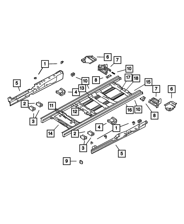 4716378AB - Frames and Bumpers: Seat Belt Swivel Reinforcement for Mopar Image image