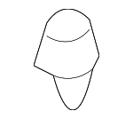 90467A0006 - Body: Pkg Tray Trim Clip for Toyota: Avalon, Camry, Corolla, Corolla Cross, Grand Highlander, Matrix, RAV4, RAV4 Prime, Sequoia, Solara, Tacoma, Tundra, Venza Image