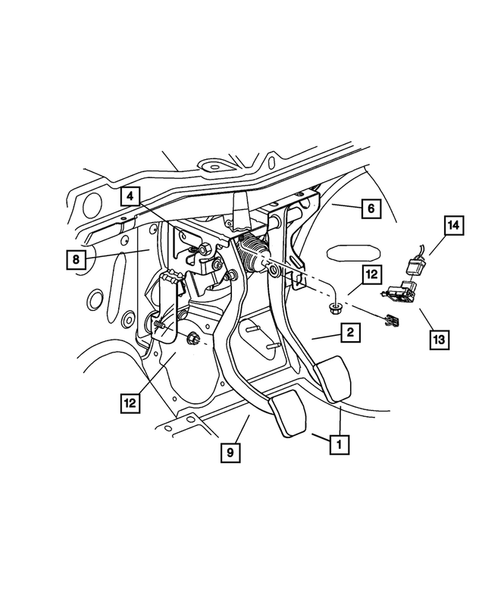 Clutch Pedals for 2002 Dodge Neon #1