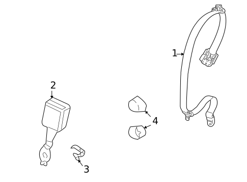 Rear Seat Belts for 1999 Porsche 911 #0