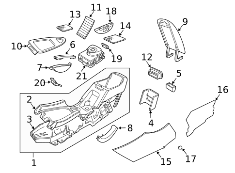 Center Console for 2007 Saab 9-3 #0
