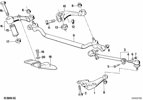 Steering System Connectors for 1990 BMW 735i #0