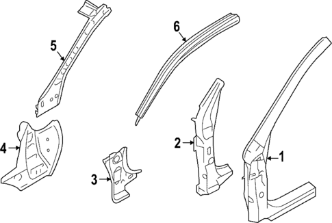 Hinge Pillar for 2017 Subaru Outback #0