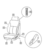 YC361DVAA - Interior Trim: Front Seat Cushion, Right &amp; Left for Mopar Image
