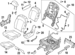 89700DO001C3E - Body: Headrest for Kia: EV9 Image