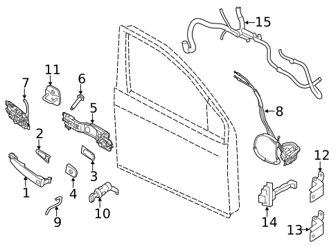 Front Door for 2013 Nissan Sentra #2