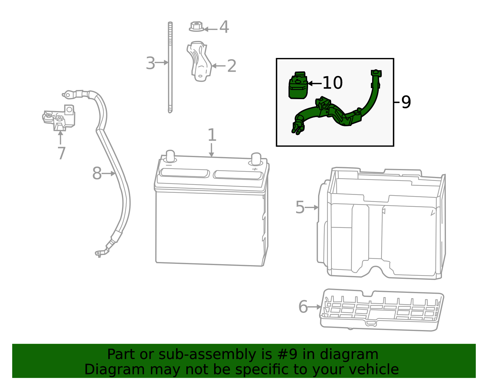 32410-3B0-A00 - Positive Cable 2023-2026 Honda CR-V | Honda Parts Online