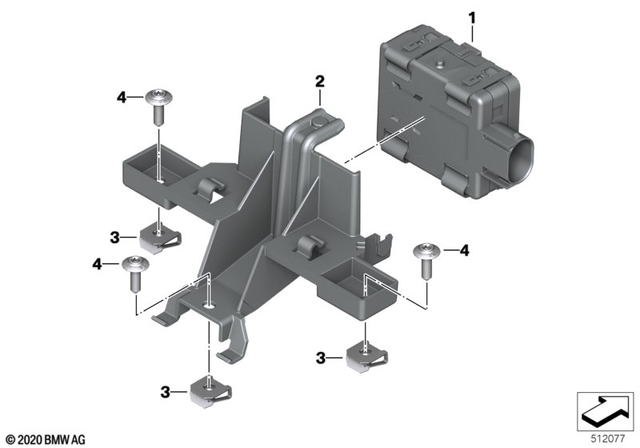 46638568781 - General Electrical System: Body Screw without Shoulder - M5X16-A2-70 for BMW-Motorrad Image