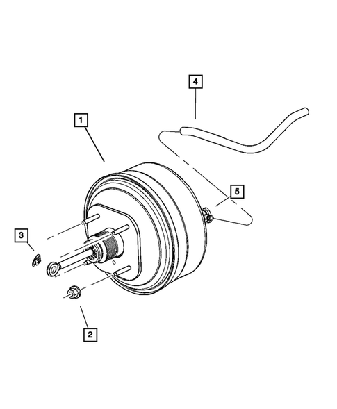 Power Brake Booster for 2007 Chrysler Pacifica #0