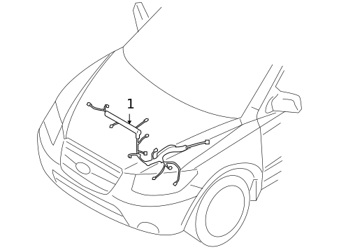 Wiring Harness for 2010 Hyundai Santa Fe #0