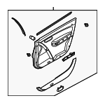 TD1268460R02 - : Door Trim Panel for Mazda: CX-9 Image