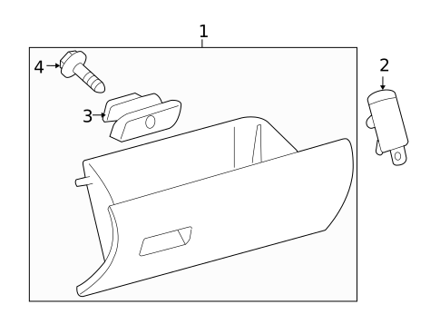 Glove Box for 2006 Toyota Tacoma #0
