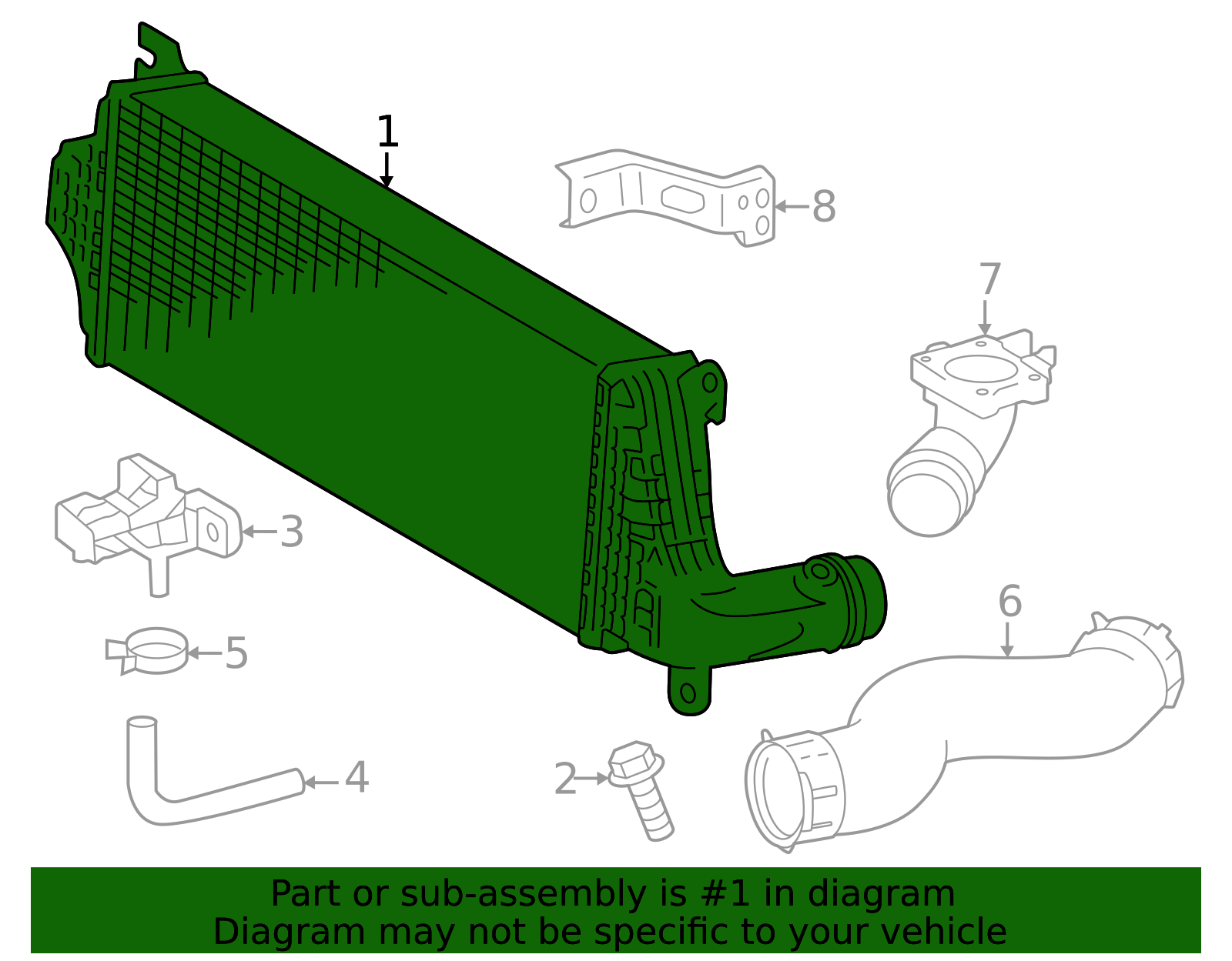 17940-AK010 - Inter-Cooler 2024-2026 Toyota Tacoma | Longo Toyota