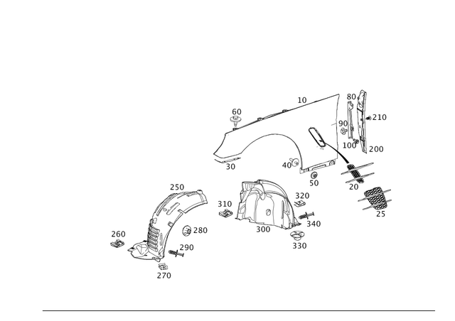 2316900179 - Attachment Parts: Trim Molding for Mercedes-Benz: SL400, SL450, SL550, SL63 AMG, SL65 AMG Image image
