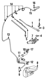 MR155126 - Body: Wiper Arm for Mitsubishi Image