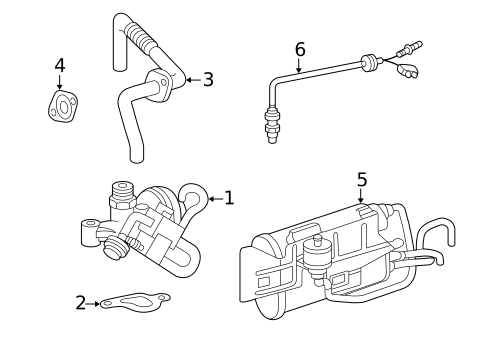EGR System for 2002 Mercedes-Benz CLK430 #0