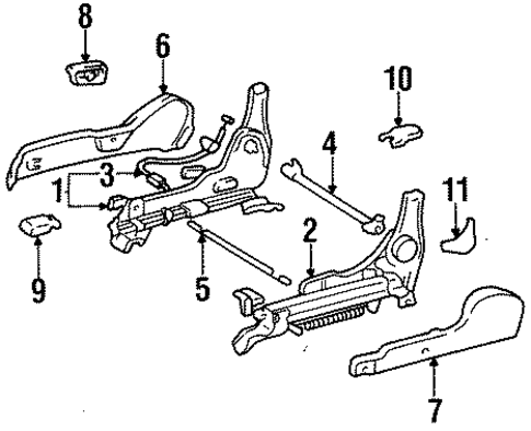 Tracks & Components for 1995 Toyota Tercel #0