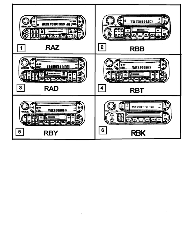 « 56038518AJ –  : Am/fm Cassette Avec Cd, Commande Radio pour Mopar Image »