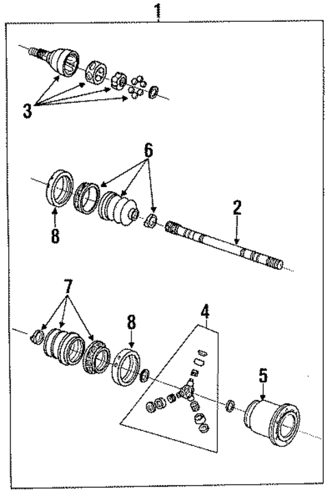 Front Axle for 1991 GMC Syclone #0