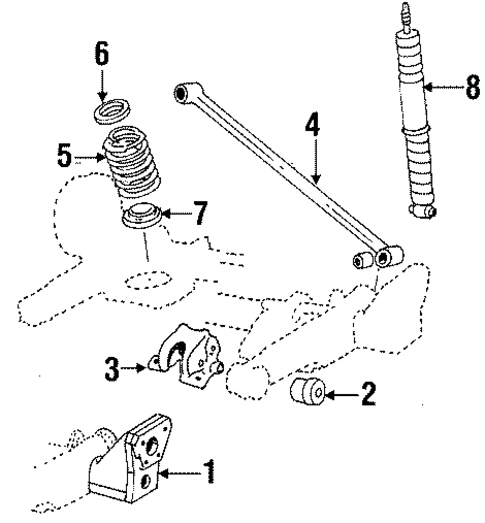 Rear Suspension for 1987 Buick Century #0