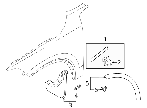 Exterior Trim - Fender for 2017 Volvo V90 Cross Country #0