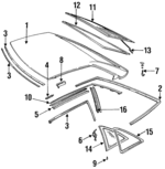 3544866 - Body: Roof Panel for Cadillac: Allante Image