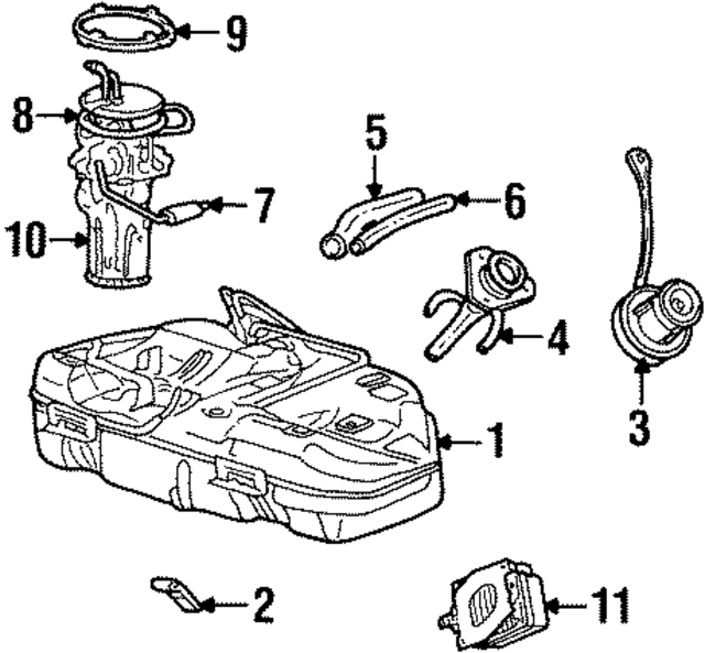 F8OZ9092AB - : Fuel Tank Strap for Ford Image
