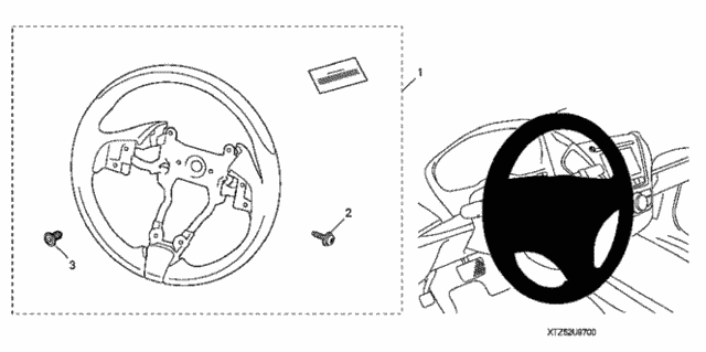Steering Wheel (Wood) for 2014 Acura MDX #0