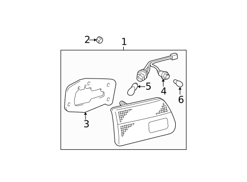 Combination Lamps for 1999 Toyota Sienna #1